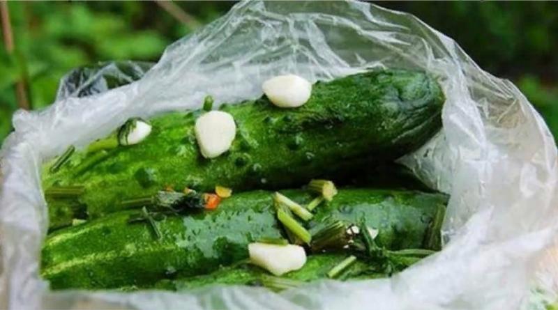 Lightly salted cucumbers in a bag with garlic and dill - How to quickly cook lightly salted cucumbers